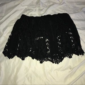 Forever 21 floral black Crop Top